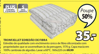 Tronfjellet Edredao de Fibra