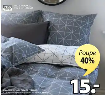 JYSK Atla Conjunto de capa de Edredao promoção