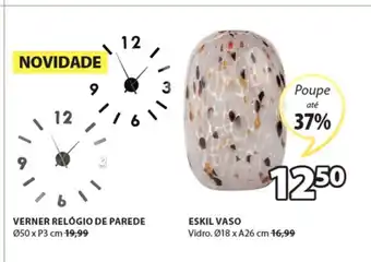 JYSK Verner Relogio de Parede / Eskil Vaso promoção
