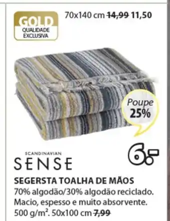 JYSK SENSE Segersta Toalha de Maos promoção