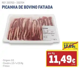 Makro PICANHA DE BOVINO FATIADA promoção