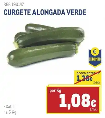 Makro CURGETE ALONGADA VERDE promoção