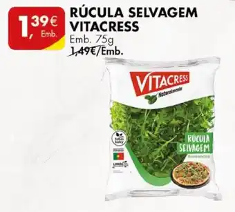Pingo Doce RÚCULA SELVAGEM VITACRESS Emb. 75g promoção