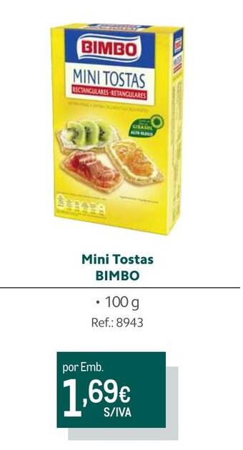 Makro Mini Tostas BIMBO 100g promoção