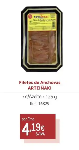Filetes de Anchovas ARTEIÑAKI 125g