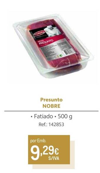 Makro Presunto NOBRE Fatiado 500 g promoção