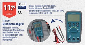 ALDI FERREX Multímetro Digital promoção