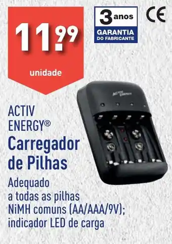 ACTIV ENERGY Carregador de Pilhas