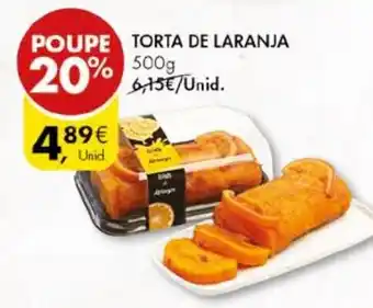 Pingo Doce TORTA DE LARANJA 500g promoção
