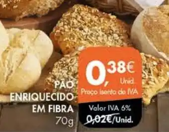 PAO ENRIQUECIDO EM FIBRA 70g