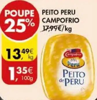 Pingo Doce PEITO PERU CAMPOFRIO kg promoção