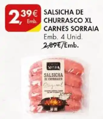 Pingo Doce SALSICHA DE CHURRASCO XL CARNES SORRAIA Emb. 4 Unid. promoção