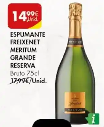 Pingo Doce ESPUMANTE FREIXENET MERITUM GRANDE RESERVA Bruto 75cl promoção