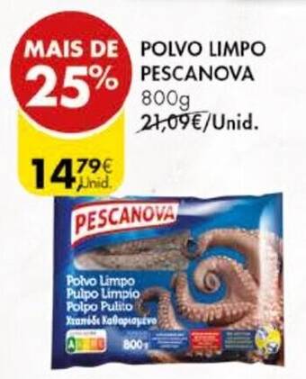 Pingo Doce POLVO LIMPO PESCANOVA 800G promoção