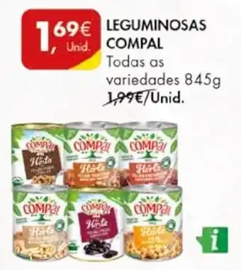 Pingo Doce LEGUMINOSAS COMPAL 845g promoção