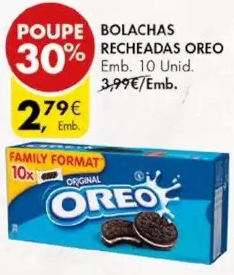 Pingo Doce BOLACHAS RECHEADAS OREO Emb. 10 unid promoção