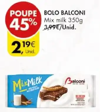 Pingo Doce BOLO BALCONI Mix milk 350g promoção