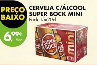 Pingo Doce CERVEJA C/ÁLCOOL SUPER BOCK MINI Pack 15x20cl promoção
