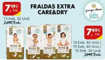 Pingo Doce FRALDAS EXTRA CARE&DRY promoção