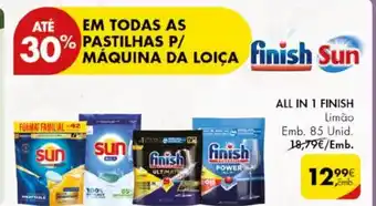 Pingo Doce ALL IN 1 FINISH emb. 85 unid promoção