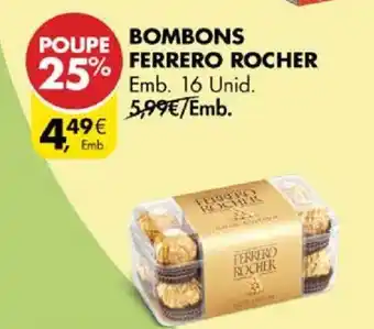 Pingo Doce BOMBONS FERRERO ROCHER Emb 16 unid promoção
