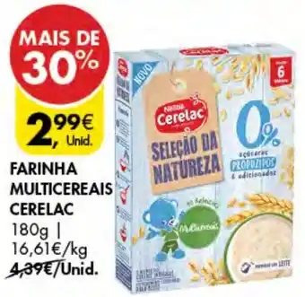Pingo Doce FARINHA MULTICEREAIS CERELAC 180g promoção