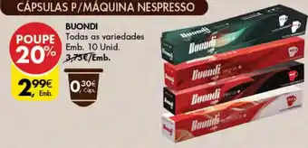 Pingo Doce BUONDI Emb. 10 Unid. promoção