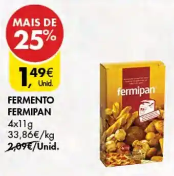 Pingo Doce FERMENTO FERMIPAN 4x11g promoção