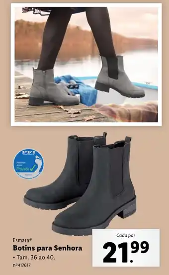 Lidl Esmara Botins para Senhora promoção