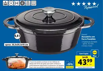 Lidl Ernesto Assadeira em Ferro Fundido promoção