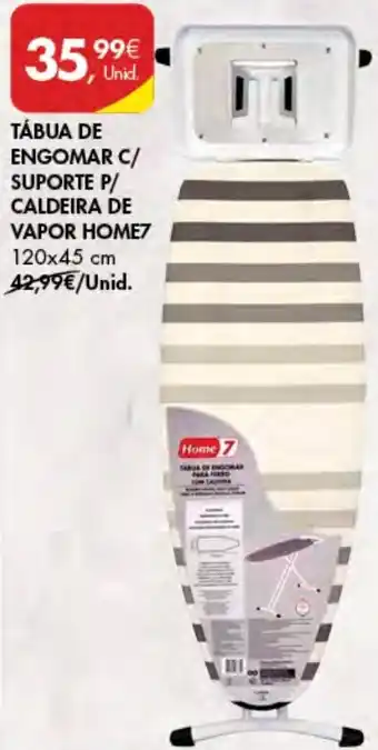 Pingo Doce TÁBUA DE ENGOMAR C/ SUPORTE P/ CALDEIRA DE VAPOR HOME7 promoção