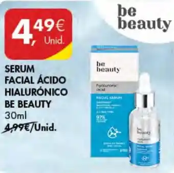 Pingo Doce SERUM FACIAL ÁCIDO HIALURÓNICO BE BEAUTY 30ml promoção