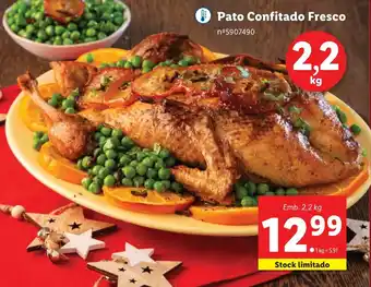 Lidl Pato Confitado Fresco promoção