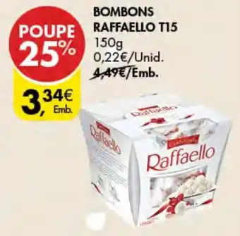 Pingo Doce BOMBONS RAFFAELLO T15 150g promoção