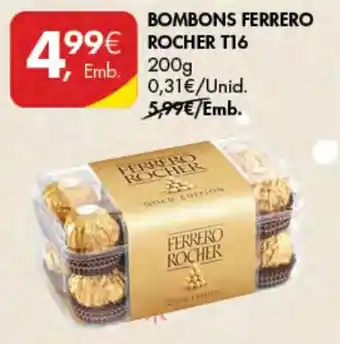 Pingo Doce BOMBONS FERRERO ROCHER T16 Emb. 200g promoção