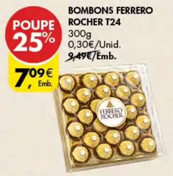 Pingo Doce BOMBONS FERRERO ROCHER T24 300g promoção