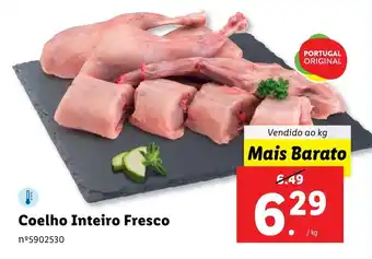 Lidl Coelho Inteiro Fresco Vendido ao kg promoção