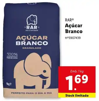 Lidl RAR Açúcar Branco Emb. 1 kg promoção