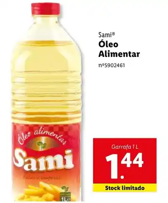 Lidl Sami Óleo Alimentar Garrafa 1 L promoção