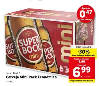 Super Bock Cerveja Mini Pack Económico Pack 15x0,20 L