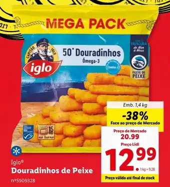 Lidl Iglo Douradinhos de Peixe Emb. 1,4 kg promoção
