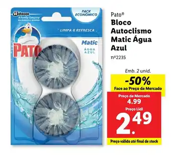 Lidl Pato Bloco Autoclismo Matic Água Emb. 2 unid. promoção