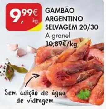 Pingo Doce GAMBÃO ARGENTINO SELVAGEM 20/30 A granel kg promoção