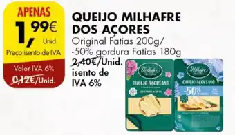 Pingo Doce QUEIJO MILHAFRE DOS AÇORES promoção