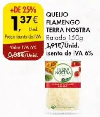 Pingo Doce QUEIJO FLAMENGO TERRA NOSTRA ralado 150g promoção