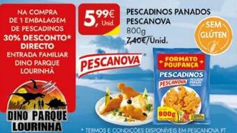 Pingo Doce PESCADINOS PANADOS PESCANOVA 800g promoção
