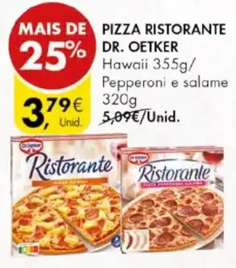 Pingo Doce PIZZA RISTORANTE DR. OETKER promoção