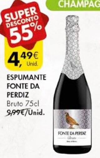 Pingo Doce ESPUMANTE FONTE DA PERDIZ Bruto 75cl promoção