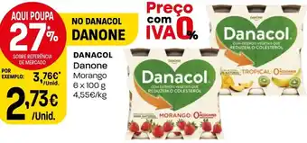 Intermarché DANACOL Danone Morango 6x100g promoção