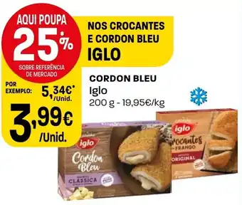 Intermarché CORDON BLEU Iglo 200g promoção